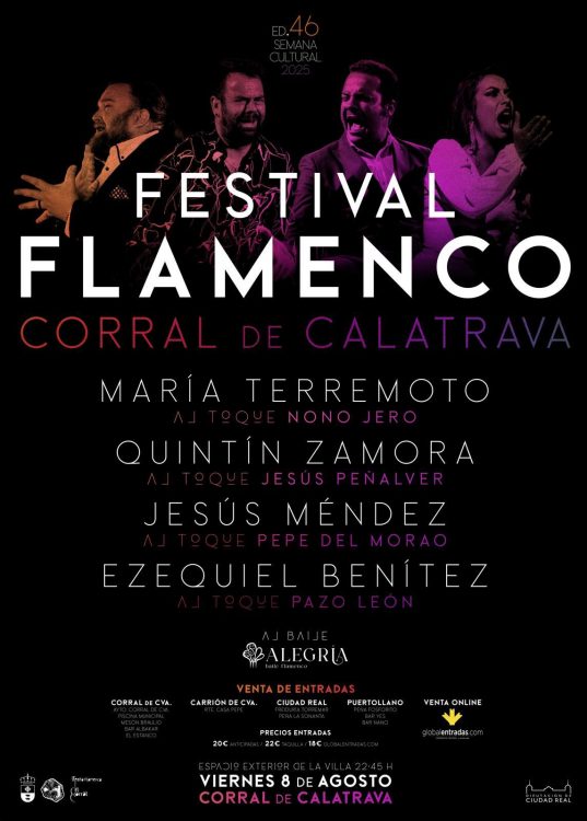 Cartel del XLVI Festival Flamenco de Corral de Calatrava