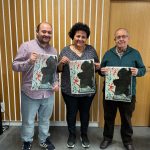 De izquierda a derecha, Santiago Bastante, Rosa Suñé y Paco Novalbos presentan el Carnaval de Corral de Calatrava