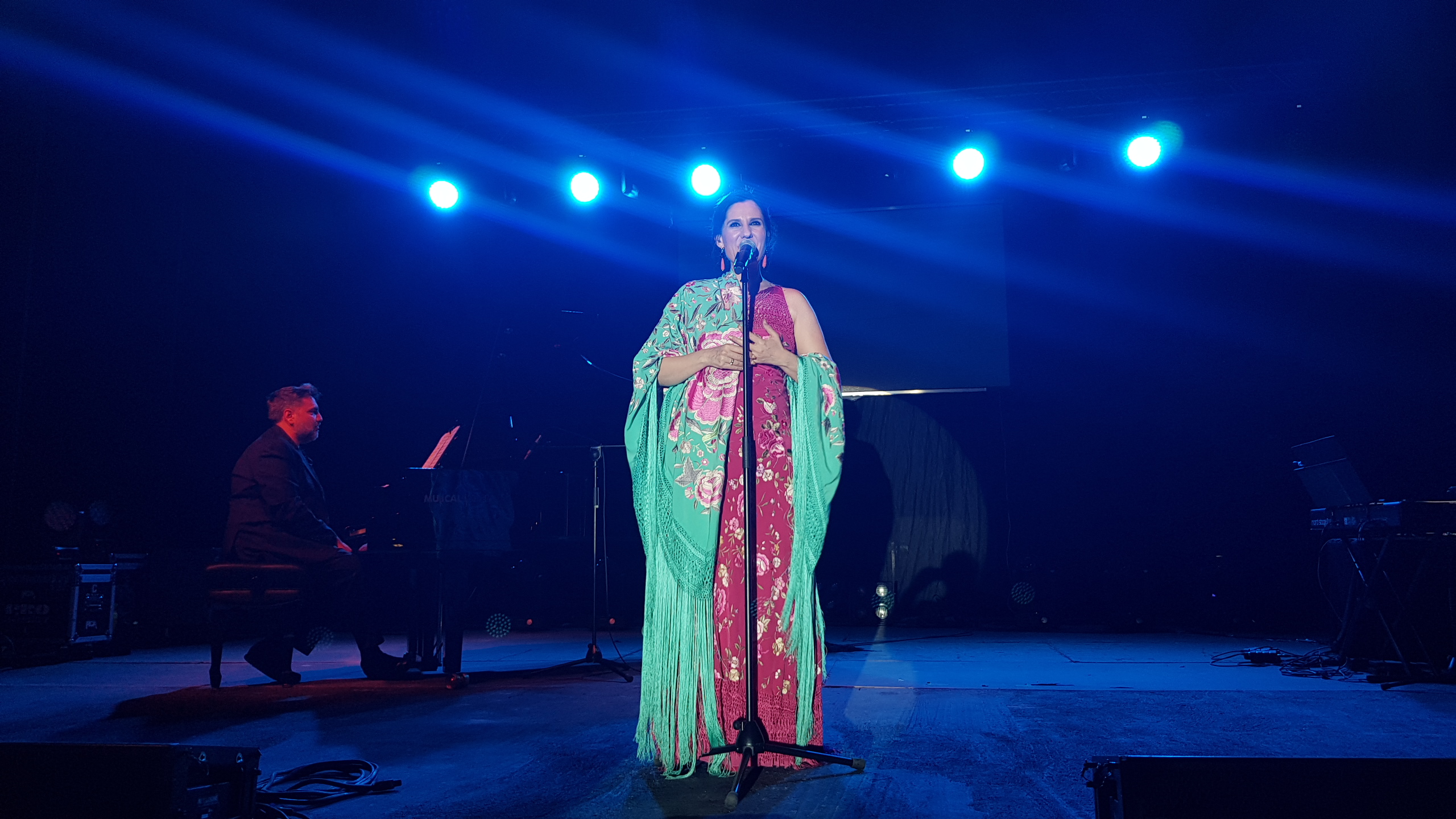 Diana Navarro acompañada de Julián Award