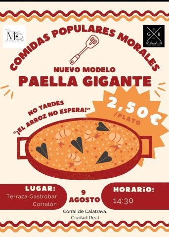 Cartel paella gigante