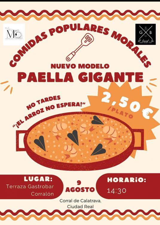 Cartel paella gigante