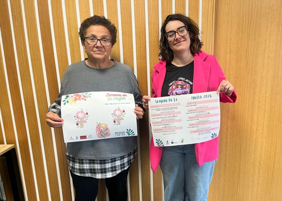 Rosa Suñé y Nai Sobrino presentan la programación de la Semana de la Mujer 2026 de Corral de Calatrava